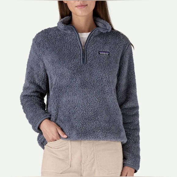 Patagonia Jackets & Blazers - Patagonia Women’s 1/4 Zip Los Gatos Smolder Blue Soft Fleece Pullover L